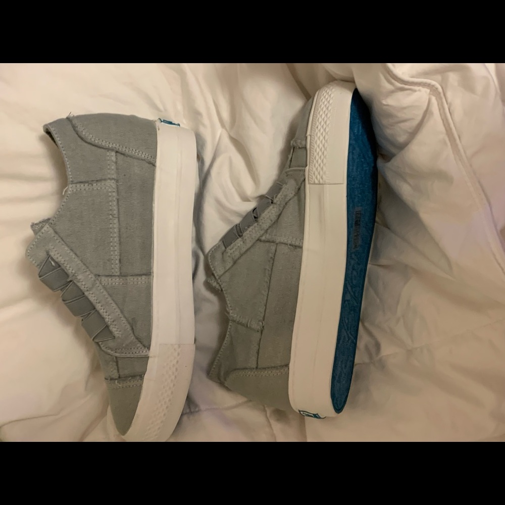 Blue-ish Gray Distressed Women’s Sneakers